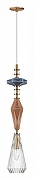 Подвесной светильник Odeon Light Terra 5414/1B цвет бежевый, бронза античная, синий-3