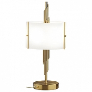 Настольная лампа Odeon Light Margaret 5415/2T цвет плафона/подвески Белый, цвет арматуры Бронза