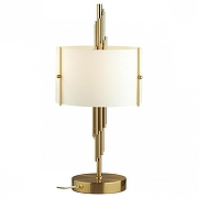 Настольная лампа Odeon Light Margaret 5415/2T цвет плафона/подвески Белый, цвет арматуры Бронза-1
