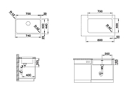 Кухонная мойка Blanco Solis 700-U 526125 Полированная нержавеющая сталь-1