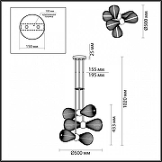 Подвесной светильник Odeon Light El1ca 1 5417/6 цвет черный-4