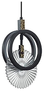 Подвесной светильник Odeon Light Mercury 5421/17L цвет плафона/подвески Прозрачный, цвет арматуры Золото, Черный
