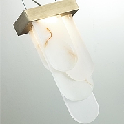 Подвесной светильник Odeon Light Foros 5437/12L цвет плафона/подвески Белый, цвет арматуры Бронза-4