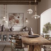 Подвесной светильник Odeon Light Krema 5441/1C цвет латунь-5