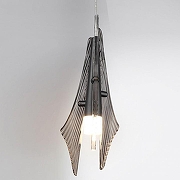 Подвесной светильник Odeon Light Afal1na 5442/6L цвет плафона/подвески Светло-серый, цвет арматуры Черный