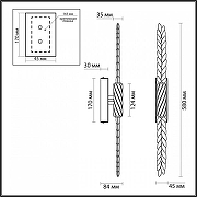 Бра Odeon Light Kolos 5449/5WL цвет латунь-5
