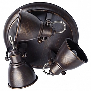 Спот DeMarkt Ринген 2 547020403 цвет плафона/подвески Золото, Коричневый, цвет арматуры Золото, Коричневый