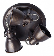 Спот DeMarkt Ринген 2 547020403 цвет плафона/подвески Золото, Коричневый, цвет арматуры Золото, Коричневый-1