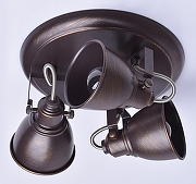 Спот DeMarkt Ринген 2 547020403 цвет плафона/подвески Золото, Коричневый, цвет арматуры Золото, Коричневый-2