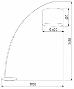 Торшер TK Lighting Moby 5487 Moby Gray цвет плафона/подвески Серый, цвет арматуры Черный-2