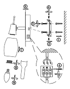 Бра Globo Gillian 54983-1 цвет плафона/подвески Белый, цвет арматуры Никель, Хром-1