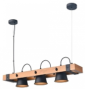 Подвесной светильник Velante 551 551-703-03 цвет плафона/подвески Черный, цвет арматуры Коричневый, Черный-1