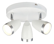 Спот Globo Minou 56109-3 цвет плафона/подвески Белый, цвет арматуры Белый, Хром
