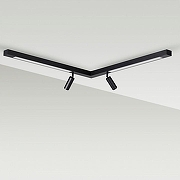 Накладной светильник Lumion Ledio 5690/19CL цвет плафона/подвески Белый, Черный, цвет арматуры Черный