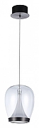 Подвесной светильник Divinare Campo 5875/09 SP-15 цвет плафона/подвески Прозрачный, цвет арматуры Черный-1