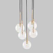 Подвесной светильник Eurosvet Nilos 5943 Nilos цвет плафона/подвески Прозрачный, цвет арматуры Золото, Черный-2