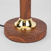 Настольная лампа Eurosvet Lorenzo 60019/1 орех цвет плафона/подвески Бежевый, цвет арматуры Золото, Коричневый-2