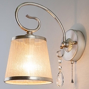 Бра Eurosvet L1ona 60065/1 серебро цвет плафона/подвески Прозрачный, Серебро, цвет арматуры Серебро