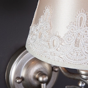 Бра Eurosvet 1ncanto 60069/1 серебро цвет плафона/подвески Бежевый, Прозрачный, Белый, цвет арматуры Серебро-3