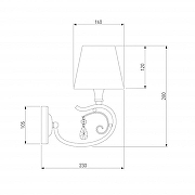 Бра Eurosvet 1ncanto 60069/1 серебро цвет плафона/подвески Бежевый, Прозрачный, Белый, цвет арматуры Серебро-4