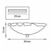 Накладной светильник Lightstar Murano 601030 цвет плафона/подвески Белый, Прозрачный, цвет арматуры Хром-2