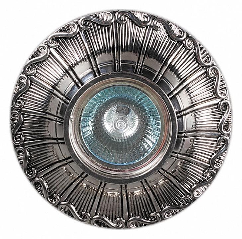 Встраиваемый светильник Sneha 6010/D MR16 SL+BK 