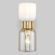 Бра Eurosvet Tandem 60118/2 латунь цвет плафона/подвески Белый, Оранжевый, цвет арматуры Латунь-1