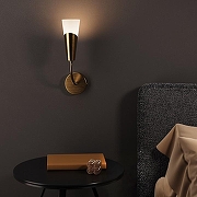 Бра Eurosvet Rhyton 60167/1 латунь цвет плафона/подвески Белый, цвет арматуры Латунь-4