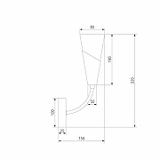Бра Eurosvet Rhyton 60167/1 никель цвет плафона/подвески Белый, цвет арматуры Никель-5