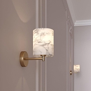 Бра Eurosvet Brume 60174/1 латунь цвет плафона/подвески Белый, цвет арматуры Латунь-5