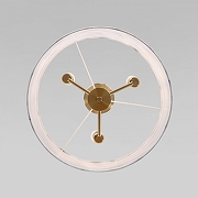 Светильник на штанге Eurosvet Brume 60174/3 латунь цвет плафона/подвески Белый, цвет арматуры Латунь-3