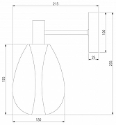 Бра Eurosvet Magma 60175/1 латунь цвет плафона/подвески Прозрачный, цвет арматуры Латунь-2