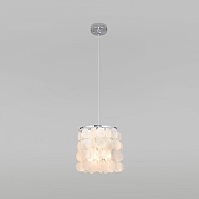 Подвесной светильник Eurosvet Sandra 60185/1 хром/перламутр цвет плафона/подвески Перламутр, цвет арматуры Хром-2