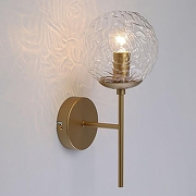 Бра DeMarkt Гамбург 28 605028301 цвет плафона/подвески Прозрачный, цвет арматуры Золото-1