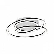 Накладной светильник Escada Sp1ral 626/A LED цвет плафона/подвески Белый, Черный, цвет арматуры Черный-1