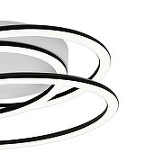 Накладной светильник Escada Sp1ral 626/A LED цвет плафона/подвески Белый, Черный, цвет арматуры Черный-4