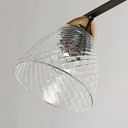 Светильник на штанге De City Дэла 10 635017402 цвет плафона/подвески Прозрачный, цвет арматуры Черный-2