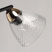 Светильник на штанге De City Дэла 10 635017402 цвет плафона/подвески Прозрачный, цвет арматуры Черный-3