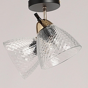 Светильник на штанге De City Дэла 10 635017402 цвет плафона/подвески Прозрачный, цвет арматуры Черный-5