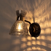 Бра De City Дэла 8 635027101 цвет плафона/подвески Серый, цвет арматуры Черный-1