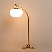 Настольная лампа Doge Luce 6418 6418L1.31 цвет плафона/подвески Белый, цвет арматуры Золото-1