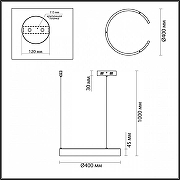 Подвесной светильник Lumion Indie 6534/28L цвет плафона/подвески Черный, цвет арматуры Черный-2