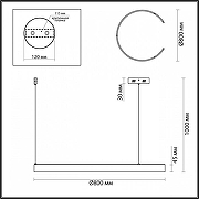 Подвесной светильник Lumion Indie 6535/57L цвет плафона/подвески Латунь, цвет арматуры Латунь-2
