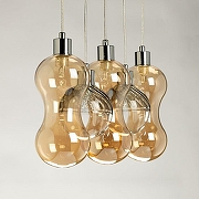 Подвесной светильник De City Крайс 16 657014905 цвет плафона/подвески Золото, Прозрачный, цвет арматуры Черный-4