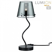 Настольная лампа Lumion Smoky 6570/1T цвет плафона/подвески Светло-серый, цвет арматуры Черный-2