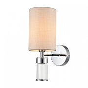 Бра Lumion Arnika 6585/1W цвет плафона/подвески Бежевый, Прозрачный, цвет арматуры Хром-1