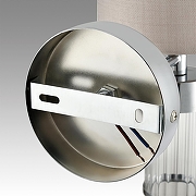 Бра Lumion Arnika 6585/1W цвет плафона/подвески Бежевый, Прозрачный, цвет арматуры Хром-3