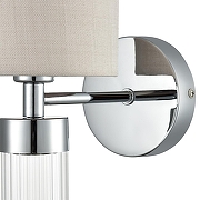 Бра Lumion Arnika 6585/1W цвет плафона/подвески Бежевый, Прозрачный, цвет арматуры Хром-5