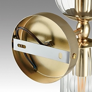 Бра Lumion Kassia 6586/2W цвет плафона/подвески Прозрачный, цвет арматуры Золото-3