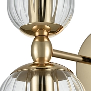 Бра Lumion Kassia 6586/2W цвет плафона/подвески Прозрачный, цвет арматуры Золото-4